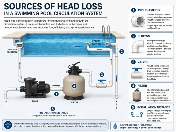 pool pump head loss pool pump head loss